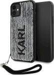 Karl Lagerfeld KLHCN61PSQRKS hardcase Sequins Cord for iPhone 11/Xr 6.1" / silver