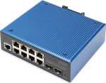 DIGITUS Switch 8+2-Port L2 managed Gigabit Ethernet PoE