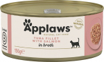 APPLAWS Tuna fillet with salmon in broth - wet cat food - 156g