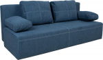Sofa bed MUNICH with storage box, dark blue