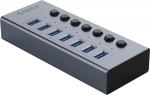 ORICO Hub BT2U3-7AB z switches 7x USB-A - szary Hub BT2U3-7AB z switches 7x USB-A - szary