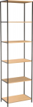 Shelf HARPER 50x30xH180cm, ash/black