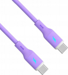 Kabel USB Akyga USB-C - USB-A 1 m Fioletowy (AK-USB-70)