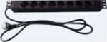 MicroConnect 8-way Outlet strip,19" 3meter, 1U 44*44*483mm