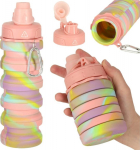 RoGer Foldable Silicone Water Bottle 500ml Rainbow