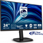 Philips 24, 1920x1200@100Hz, IPS, Flat, H/A 150 MM, USB-C DOCKING DISPLAY (RJ45), PD > 90 W, Daisy chain, DICOM, TUV EyeSafe certified, USB HUB, SPEAKERS, -, -, USB-Cx1, RJ45, DPx1, DP OUTx1, HDMIx1, -, -, Bri 300 cd/m2, TCO 10 certified, 5 YEARS WAR ...