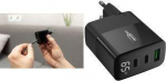 Ansmann USB-Steckdosenadapter Home Charger HC365PD black with display, Euro plug