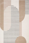 Carpet DIXIE CARVED-5, 133x190cm, grey/beige
