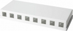 LogiLink Surface-mounted housing Keystone 8 ports UTP, White (NK4035)