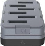 Zebra battery charging station, 6 slots - Battery charging station, 6 slots, order separately: power supply, power cord, fits for: WS301