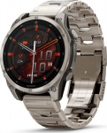 Garmin Fenix 8 3.56 cm (1.4") AMOLED 47 mm Digital 454 x 454 pixels Touchscreen Titanium Wi-Fi GPS (satellite)