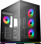 Krux Atron - Midi Tower| czarna| no power supply| 1 x USB 3.0 1 x USB C 3.2 1 X USB 2.0| 442&times;280&times;445|