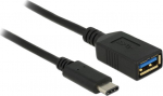 DELOCK USB3.1 Kabel C -> A St/Bu 0.15m schwarz