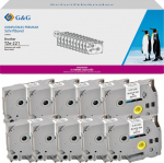G&G 10 Compatible label tapes Brother TZe-221