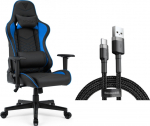 Armchair SENSE7 Spellcaster czarno-niebieski + kabel usb