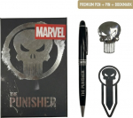 CERDA GROUP Cerda Marvel: The Punisher - Stationery Set with Premium Pen, Pin & Bookmark (2700002588)