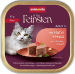 ANIMONDA Vom Feinsten Adult P&acirc;t&eacute; Chicken and hearts - wet cat food - 85g