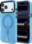 BMW Sign Case Frosted IML & Metal Logo MagSafe for iPhone 18 Pro Max / 17 Pro Max / blue