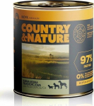 COUNTRY&NATURE Turkey with broccoli Mono - wet dog food - 850g