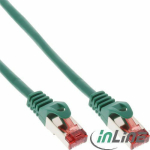 InLine Patch Cable Cat.6, S/FTP (PiMf), 250MHz, green - 0.5m