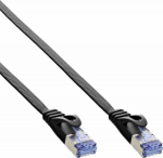 InLine Patchcord Flat U/FTP, Cat.6A, czarny 1.5m (71814S)