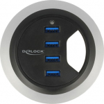 DELOCK USB-HUB 4-Port USB3.0 table Mount