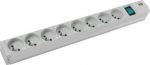 Bachmann power strip (Rack - mountable) - Wechselstrom 230 V - output terminals: 8 - 1U - 48.3 cm (19")