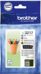 Brother LC3217 (LC3217VALDR) Ink Cartridge Multipack, Black, Cyan, Magenta, Yellow