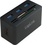LogiLink USB 3.0-Hub 3-Port m. All-in-One Card Reader