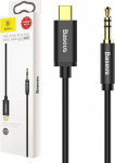 Cable USB Baseus USB-C - mini Jack 3.5 mm 1.2 m Czarny (30476-MP)