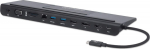 IC Intracom Manhattan USB-C Dock/Hub with Card Reader and MST, Ports (x9):