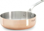 De Buyer Prima Matera Saut&eacute; Pan Copper/steel 16cm straight ind