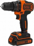 Black&Decker Drill Black+Decker BLACK+DECKER SCREWDRIVER 18V BDCDD186B 40Nm 2x1.5Ah