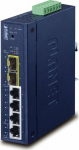 Switch Planet PLANET Industrial L2/L4 4-Port Managed L2/L4 Gigabit Ethernet (10/100/1000) Niebieski