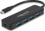Delock Hub - 4 x USB 3.2 Gen 1 + 1 x USB-C (power supply)