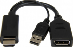 Cablexpert | Active 4K HDMI to DisplayPort Adapter | A-HDMIM-DPF-01 | Black | DisplayPort Female | HDMI Male (Type A) | 0.1 m