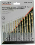 Silver DRILL DRILL DO METAL Z UCHWYTEM HEX 1/4'' KPL.13szt. /SILVER EX10418