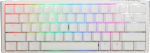 Ducky One 3 Classic Pure White Mini Gaming Tastatur, RGB LED - MX-Silent-Red