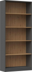 Bookstand R80 80x30xH182 antracyt/artisan