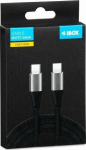 Kabel USB iBOX USB-C - USB-C 2 m Czarny (IKUTC2B)