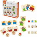 Viga Toys VIGA Wooden Jigsaw Puzzle Quick Match Game 27 el