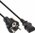 Power Cable InLine 40pcs. pack Bulk Pack &reg; Power Cable German 3 Pin IEC C13 H05VV-F 3x0.75mm&sup2; black 1.5m