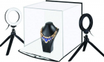 Puluz Photo box with a set of ring lamps, 30x30x30cm