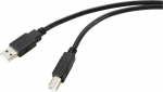 Renkforce USB-Kabel USB 2.0 USB-A Stecker USB-B Black active plug - Kabel - Digital/Data