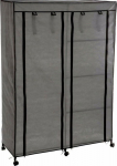5five Textile wardrobe for clothes, 118x48x168 cm, czarna