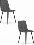 Leobert Krzesło KARA - dark gray velvet x 2