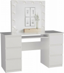 TOP E SHOP KUBA desk set, white matt + MARINA mirror