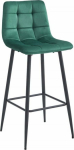 Leobert ARCETO stool - dark green velvet / black legs x 1