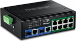TRENDnet TI-BG108 - Version v1.0R - Switch - industrial - unmanaged - 8 x 10/100/1000 (PoE++)