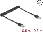 Delock Spiralkabel EASY-USB 2.0 Typ-A Stecker zu EASY-USB